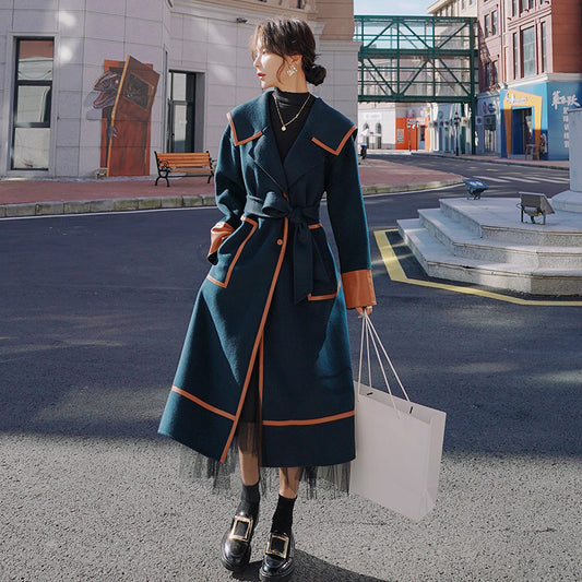 Women's Medium Length Woolen Jacket