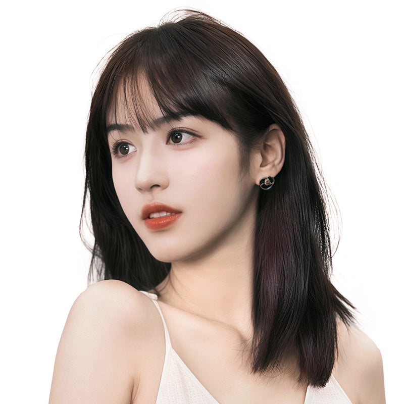 Women's Hand Woven Double Delivery Needle Wig Sheath Real Human Hair Silk Sleeve