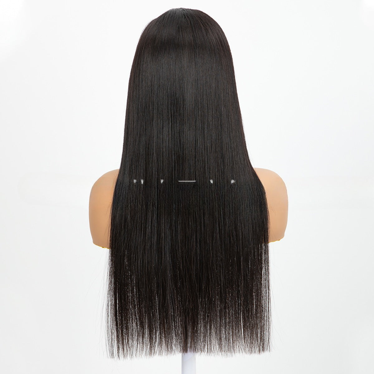 Lace Front Full Head Wigs Double Weft Long Straight Synthetic Hair Extensions