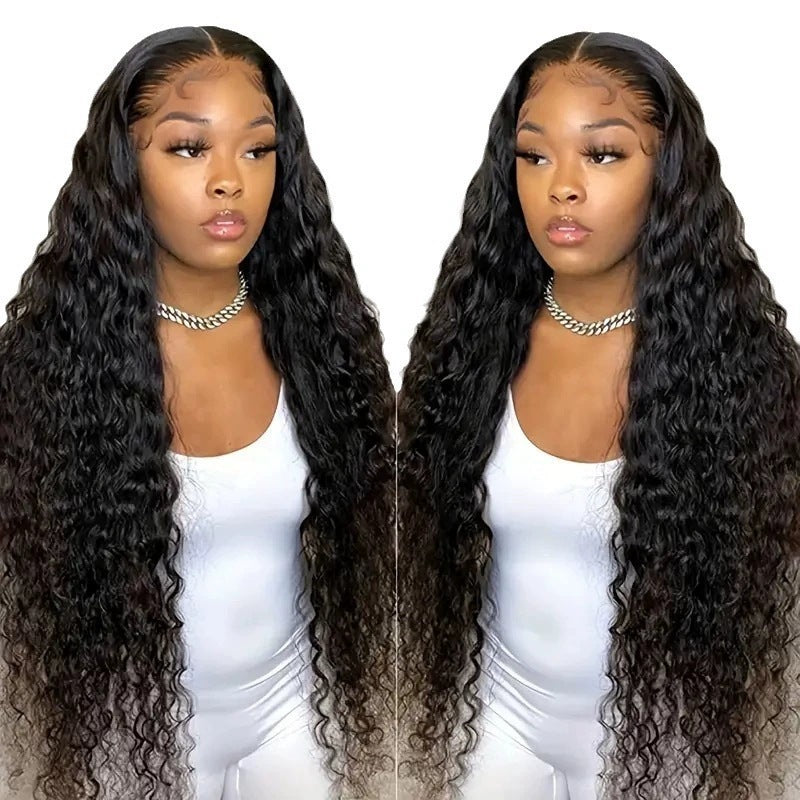 Creative Fashion Front Lace Black Long Curly Hair